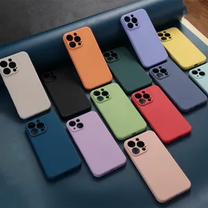 Capa de silicone líquido TPU para celular, capa colorida para celular 13