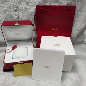Wholesale Luxury <b>Red</b> Brand Watch Box Set Complete Watch Packaging with Gift Bag Card & Certificate Custom Logo Watch Gift Box - Product Image 3