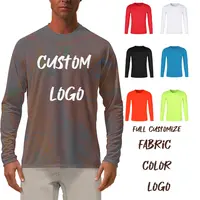 CT0005 hochwertige leere Stickerei Druck plus Größe Männer Frauen benutzer definierte Logo Plain Polyester Dry Fit Langarm T-Shirt für Männer