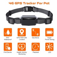 Traceur GPS 4G pour animaux de compagnie, vente en gros usine, IP67 avec suivi de localisation en direct et clôture géographique longue portée pour chiens et chats