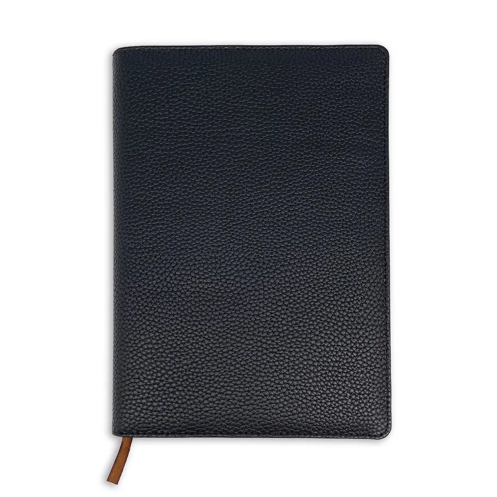 Saffiano Pebble A5 leather Dairy Journal Planner Travelers PU Faux Leather sheets custom logo refill cover leather notebooks
