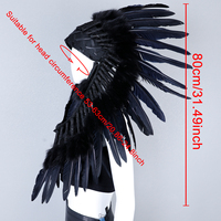 Coiffe de festival bohème unisexe de luxe, cousue à la main, avec plumes indiennes douces, pour cosplay, couleur personnalisable