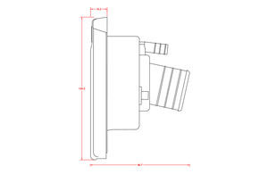 Conector de Entrada de Agua para Autocaravanas Pequeñas, Impermeable IP44, Blanco/Negro, Funcionamiento Suave, Sistema Eléctrico para Vehículos Recreativos - Product Image 6