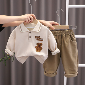Nouvelles tenues pour bébés filles et garçons, vêtements pour enfants, t-shirt et <span class=keywords><strong>pantalon</strong></span>, 2 pièces/ensembles, costume décontracté pour tout-petits, survêtements pour enfants - Product Image 2