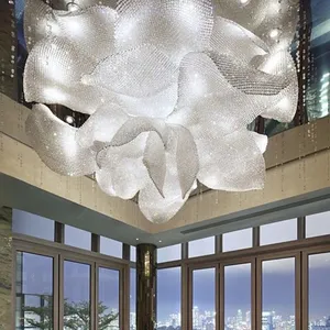 新製品アイデア2023プロジェクトペンダント照明大装飾モダン屋内階段屋内クリスタルLEDシャンデリア