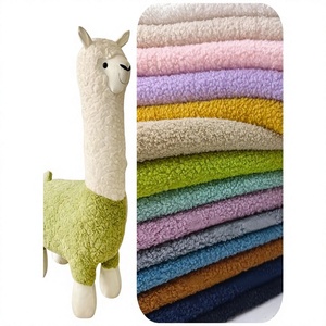 Tissu polaire Teddy 190T teint, imitation laine d'agneau, thermique, extensible et bouclé, avec des reflets, pour manteaux, sweats à capuche, poupées, jouets en peluche et projets DIY - Product Image 1