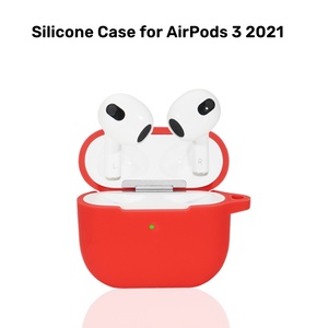 Prix usine 2.5mm épaisseur écouteurs étui de protection en silicone pour airpods 3 2 1 pour Apple <span class=keywords><strong>Airpods3</strong></span> 2021 housse avec crochet - Product Image 4
