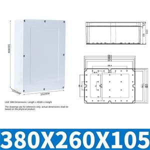 IP65 waterproof F series earless non-transparent cover – see product page for dimensions - Product Image 6