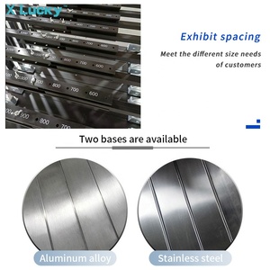Support de présentation coulissant pour échantillons de sol sur mesure en salle d'exposition, présentoir <span class=keywords><strong>horizontal</strong></span> pour dalles de pierre frittée, présentoir de carreaux à pousser et à tirer - Product Image 6