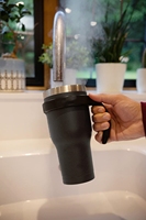 Gobelet de 30oz avec poignée couvercle en paille double paroi réutilisable sous vide en acier inoxydable isolé bouteille d'eau tasse de voyage tasse