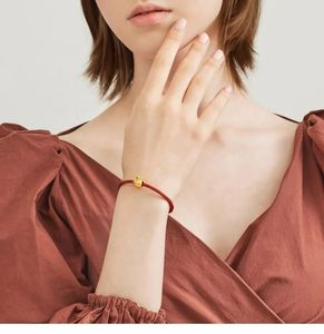 Xinfly Luxury 24K Gold <b>Red</b> String <b>Bracelet</b> Fashion Chinese Woven Friendship Good Luck for Gifts Parties Weddings - Product Image 5