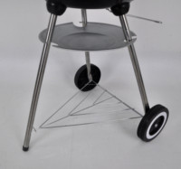 Barbecue au charbon de bois SEJR avec chariot de 18 pouces, barbecue sur trépied