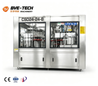 Ligne de production complète 3 en 1 de bouteilles en plastique pour eau gazeuse, machine de remplissage de soda