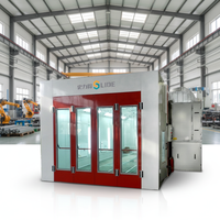 Cabine de peinture professionnelle anti-explosion certifiée ATEX CE, four industriel robuste