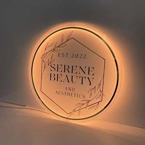 Métal doré personnalisé 3D Acrylique Logo LED Canal rétroéclairé Publicité murale extérieure Néon pour entreprises Bars Bâtiments pour magasins Voitures - Product Image 4