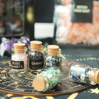 Coffret de 58 pièces de pierres de cristal naturelles pour sorcellerie, kit de bougies, éclats de quartz magiques pour cadeau