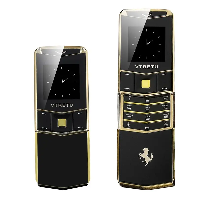 Hot sale unlocked luxury Slide cover gold Mini phone dialer keypad cell phone elderly Student small mobile phone