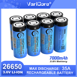 VariCore-VC-2670 26650 35A Lithium-Akku mit hoher Entladung leistung <span class=keywords><strong>26650A</strong></span> 3,7 V 7000mA Große Kapazität für Elektro werkzeuge - Product Image 2