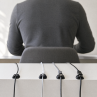 Organisateur de câbles en silicone personnalisé, clips adhésifs pour fils, gestion des câbles sur le bureau