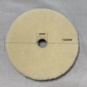 Esponja de pulido para coche de 6/7 pulgadas (150 mm), 3 pasos, almohadilla de pulido de lana corta, alta calidad, eficiente, superficie lisa, 100% lana - Product Image 2
