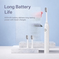 Brosse à dents électrique intelligente à charge CC de qualité supérieure pour adultes, pour l'hygiène bucco-dentaire, brosses à dents puissantes pour le nettoyage à domicile