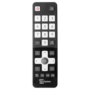 Telecomando <b>tv</b> (Telesystem) VIDAA Easy Black 58035024 - Product Image 3