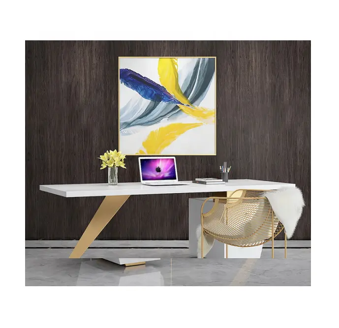 modern simple design white office furniture latest office table designs with luxury executive CEO Desk