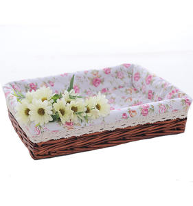 Conteneur de <span class=keywords><strong>panier</strong></span> en osier de cuisine détachable, matériel à doublure - Product Image 6