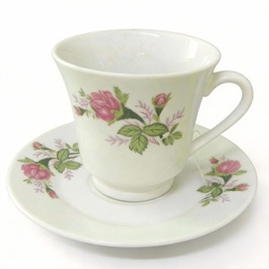 Tazas y Platillos de Porcelana Blanca Ecológicos <span class=keywords><strong>con</strong></span> Diseño Floral - Venta al por Mayor de Calcomanías Loyal - Product Image 1