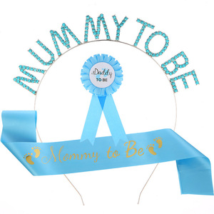 Floral Mummy <strong>to</strong> <strong>Be</strong> Sash <strong>Mum</strong> <strong>to</strong> <strong>Be</strong> Sash and Tiara Rhinestone Crown Headband Baby Shower Sash Party Decoration - Product Image 4