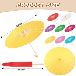 Sombrilla de Papel Clásica de 84 cm de Diámetro, Sombrilla Decorativa Tradicional para Fotografía de Bodas y Fiestas, Venta al por Mayor - Product Image 6