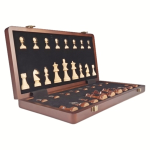Nouveau design, jeu d'échecs magnétique en bois de luxe pliable de haute qualité de 15 pouces, boîte d'échecs pour une utilisation en intérieur par les enfants - Product Image 3
