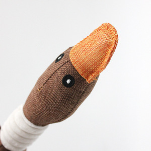 Pet Luxury and Durable Plush Material, Solid Pattern Wild Goose Shaped Bite Resistant Training <strong>Push</strong>-and-Pull Interactive <strong>Toy</strong> - Product Image 6