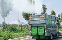 Nouvelle balayeuse routière électrique autotractée avec batterie 48V et nettoyage haute pression