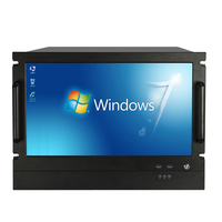 Nouvel arrivage boîtier de serveur lcd en aluminium 8u atx pour ordinateur avec écran tactile et châssis de serveur de clavier 8u