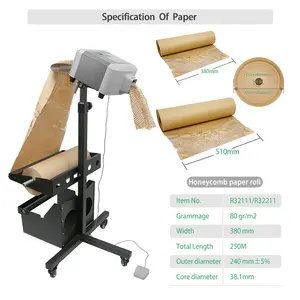 Máquina de preenchimento de vazios de papel para almofadas de papel Kraft