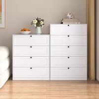 Armoire moderne à cinq tiroirs en acier et armoire à ustensiles en fer forgé pour la maison, adaptée aux repas dans les chambres et les salons
