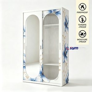 1.2mm Thickness Steel <strong>Wardrobe</strong> with Reinforced Frame, Sturdy Metal Clothes Storage Cabinet for Mining <strong>Camp</strong> Housing - Product Image 4