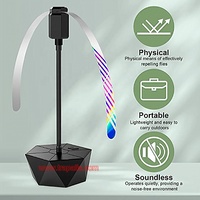 Répulsif d'insectes portable écologique pour l'intérieur et l'extérieur, ventilateur anti-mouches