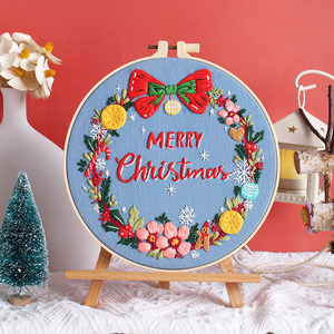 Punch principiante kit <span class=keywords><strong>bordado</strong></span> dibujos animados regalo de Navidad <span class=keywords><strong>bordado</strong></span> artesanías al por mayor personalizado <span class=keywords><strong>punto</strong></span> de <span class=keywords><strong>cruz</strong></span> aguja <span class=keywords><strong>bordado</strong></span> arte Kit - Product Image 3