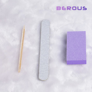 Kit de <span class=keywords><strong>Manicura</strong></span> <span class=keywords><strong>y</strong></span> <span class=keywords><strong>Pedicura</strong></span> Desechable 3 en 1 Color Morado, Precio de Fábrica, Suministro para Spa de Pies <span class=keywords><strong>y</strong></span> Uñas - Product Image 5