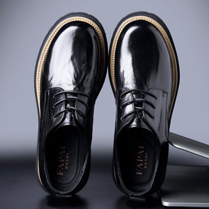 Zapatos de vestir formales clásicos de alta gama para hombre, hechos de cuero, adecuados para bodas y fiestas formales. - Product Image 2