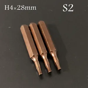Brocas de controlador de precisión H4 C4 * 28mm para destornillador eléctrico Xiaomi Mijia Phillips PH0000 PH1 PH2 S2 de alta calidad