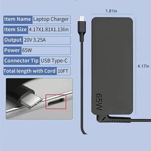อะแดปเตอร์แปลงไฟแบบ Universal สำหรับแล็ปท็อป Dell Lenovo รุ่นใหม่ล่าสุด แบบ Type C 45w 65w Usb C ราคาโรงงาน - Product Image 5