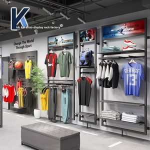 Hiện đại thể thao ngoài trời cửa hàng quần áo hiển thị giá thân thiện với môi <span class=keywords><strong>t</strong></span>ường lưu trữ giá cho quần áo giày và <span class=keywords><strong>t</strong></span>úi hiển thị - Product Image 3