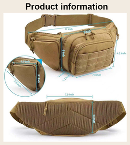 पोर्टेबल हाइकिंग चल रही छलावरण सामरिक छोटे बम्बन कमर बैग फेनी स्पोर्ट पैक पाउच - Product Image 5