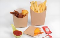 Boîtes en papier jetables de restauration rapide pour boeuf poulet riz Hamburger aliments frits famille Snack plateau fleur boîte seau