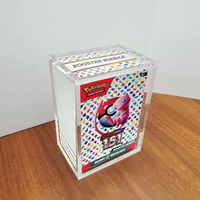Boîte de présentation magnétique JIHONG en acrylique pour 151 boosters Scarlet et Violet – Présentoir élégant