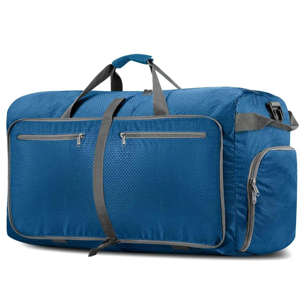 Bolsa de viagem dobrável de 100l, saco de viagem para bagagem extra grande, escolhas de cores