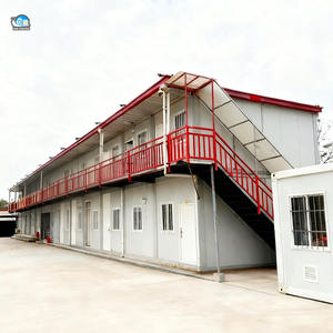 Поставка мобильных контейнерных домов из стальных конструкций, 20-футовые расширяемые модульные жилые общежития, контейнерные дома - Product Image 1